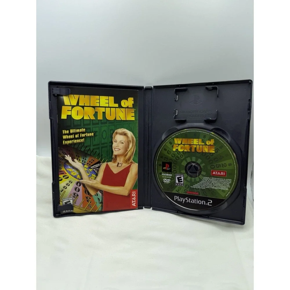 Wheel of Fortune Sony PlayStation 2 PS2 Game Complete In Box CIB Trivia Show